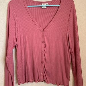 Blush Long Sleeve Crop